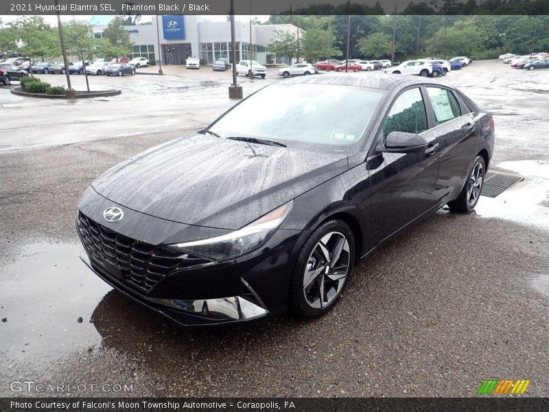 Phantom Black / Black 2021 Hyundai Elantra SEL