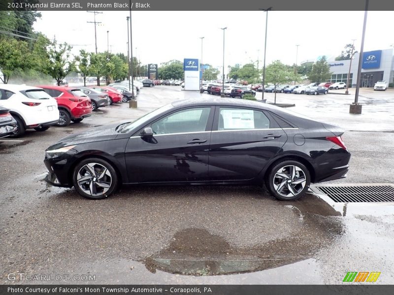 Phantom Black / Black 2021 Hyundai Elantra SEL