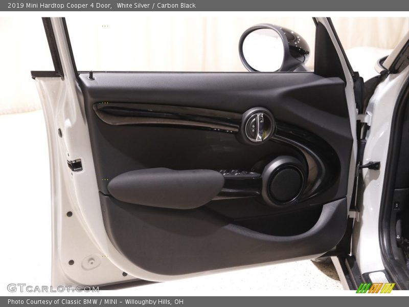 White Silver / Carbon Black 2019 Mini Hardtop Cooper 4 Door