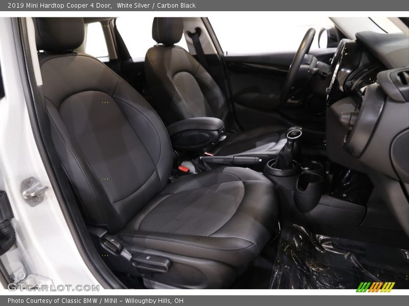 White Silver / Carbon Black 2019 Mini Hardtop Cooper 4 Door