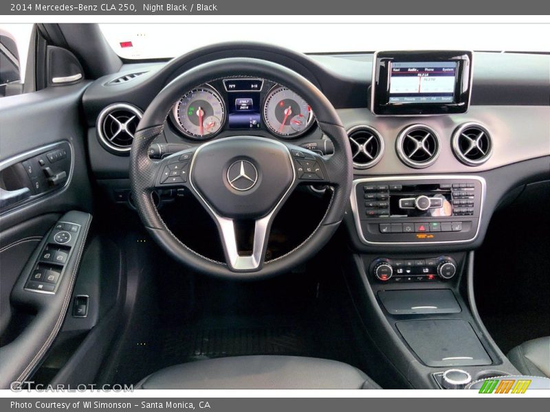 Dashboard of 2014 CLA 250