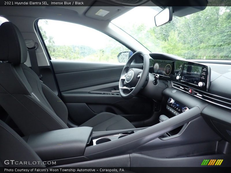 Intense Blue / Black 2021 Hyundai Elantra SEL