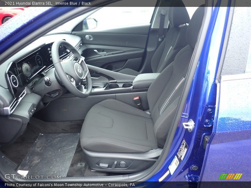 Front Seat of 2021 Elantra SEL