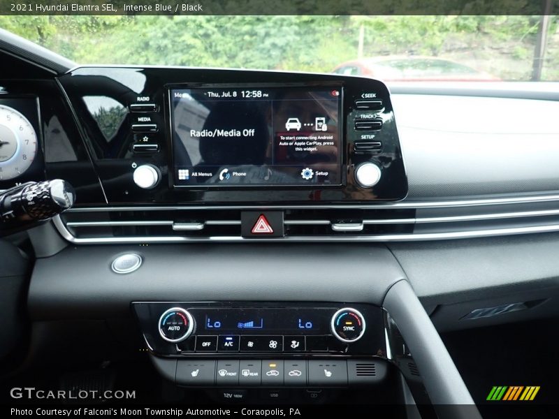 Intense Blue / Black 2021 Hyundai Elantra SEL