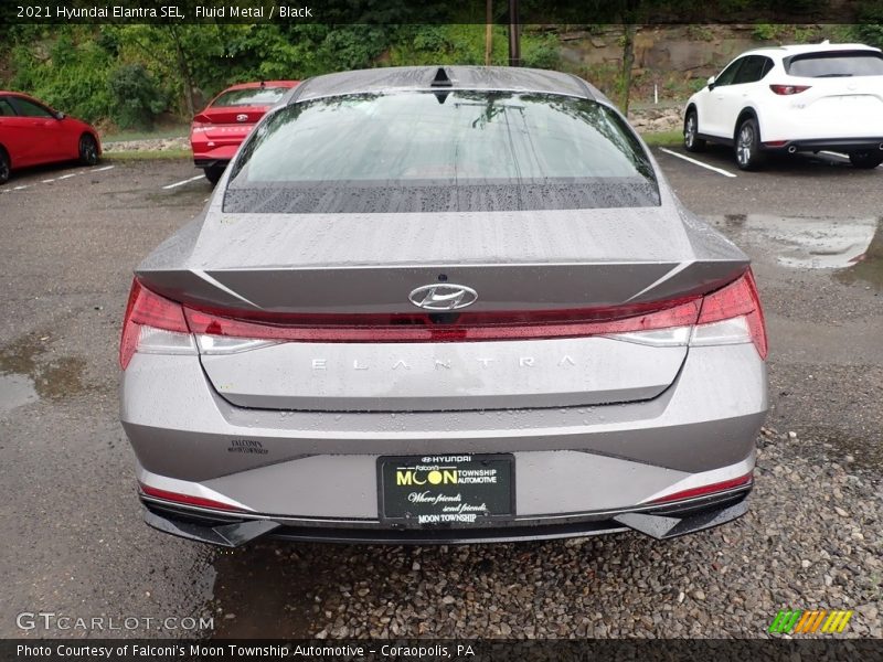 Fluid Metal / Black 2021 Hyundai Elantra SEL