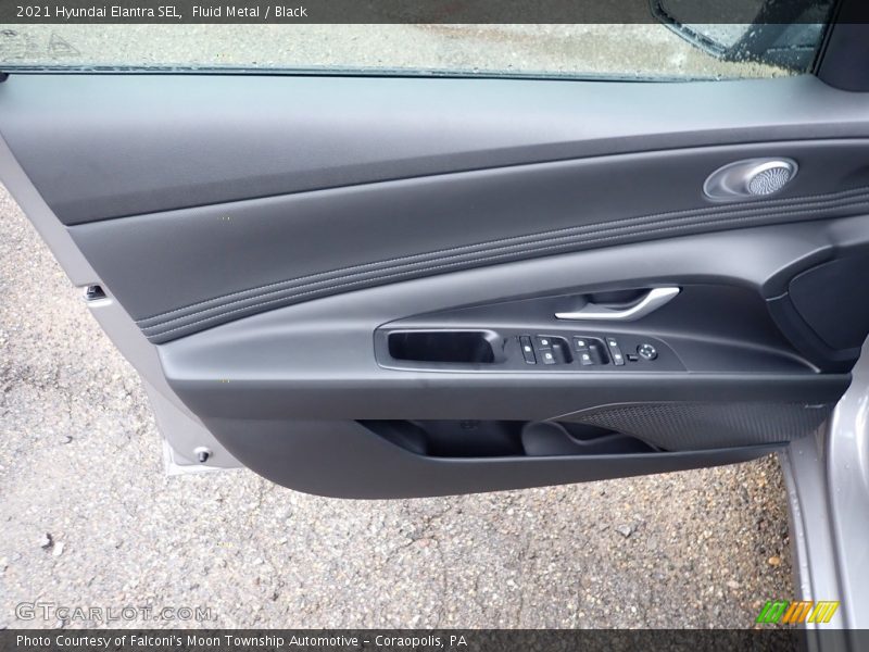 Fluid Metal / Black 2021 Hyundai Elantra SEL