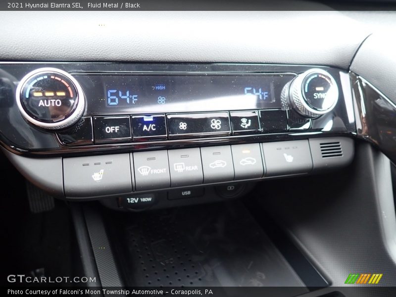Fluid Metal / Black 2021 Hyundai Elantra SEL