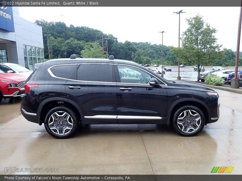 Quartz White / Black 2022 Hyundai Santa Fe Limited