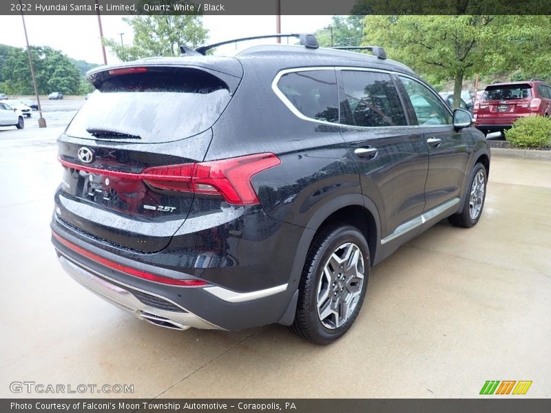 Quartz White / Black 2022 Hyundai Santa Fe Limited
