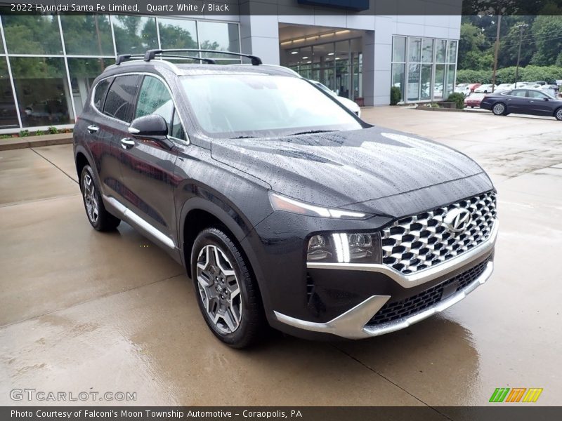 Quartz White / Black 2022 Hyundai Santa Fe Limited