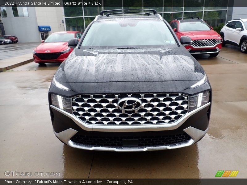 Quartz White / Black 2022 Hyundai Santa Fe Limited