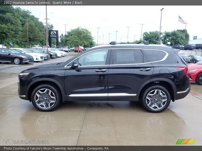 Quartz White / Black 2022 Hyundai Santa Fe Limited