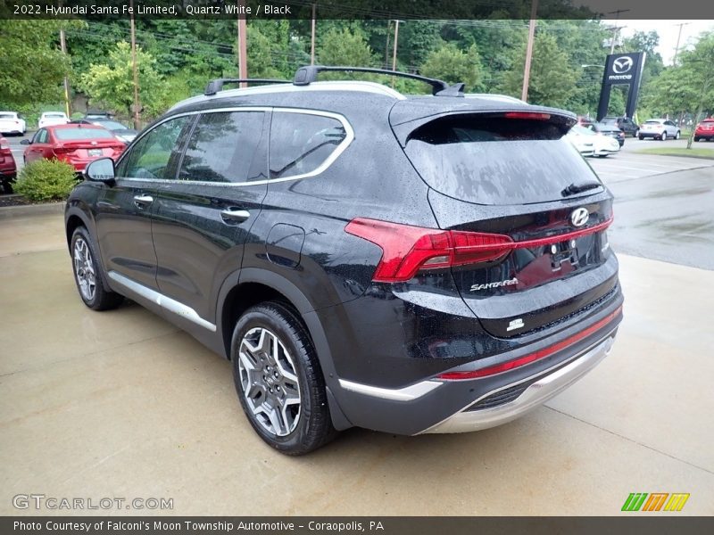 Quartz White / Black 2022 Hyundai Santa Fe Limited