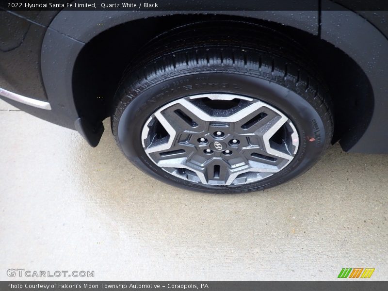 Quartz White / Black 2022 Hyundai Santa Fe Limited