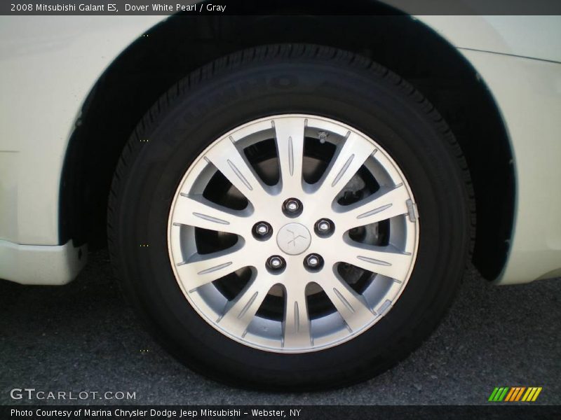 Dover White Pearl / Gray 2008 Mitsubishi Galant ES