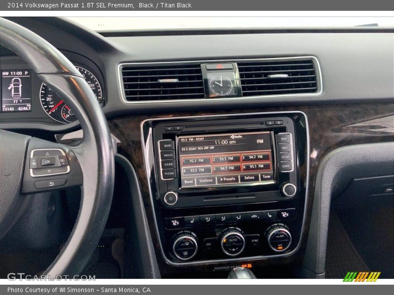 Controls of 2014 Passat 1.8T SEL Premium