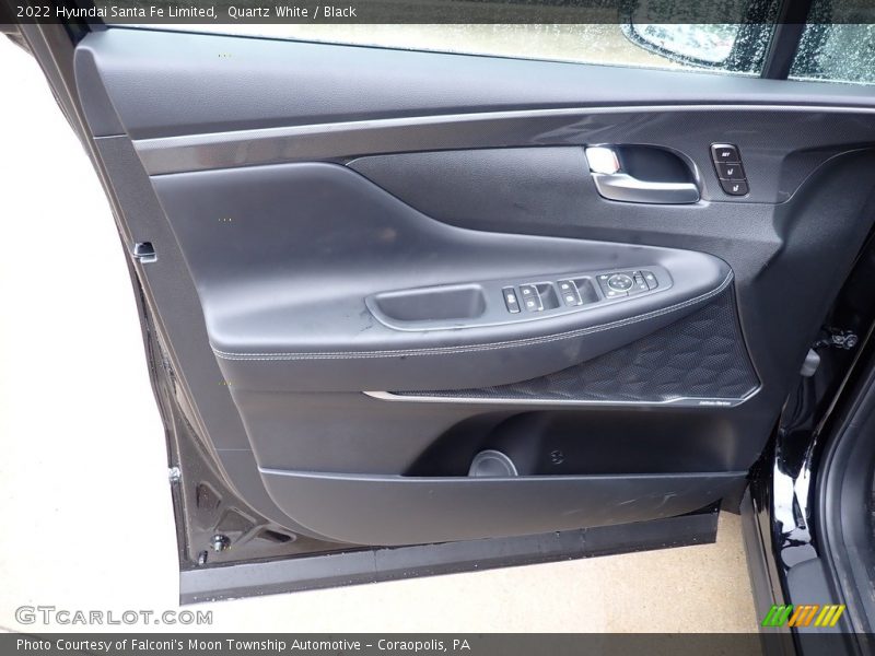 Quartz White / Black 2022 Hyundai Santa Fe Limited