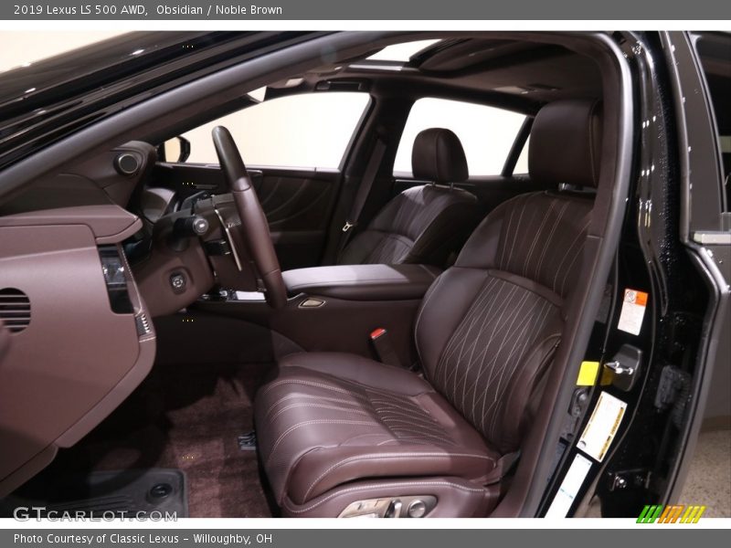 Obsidian / Noble Brown 2019 Lexus LS 500 AWD