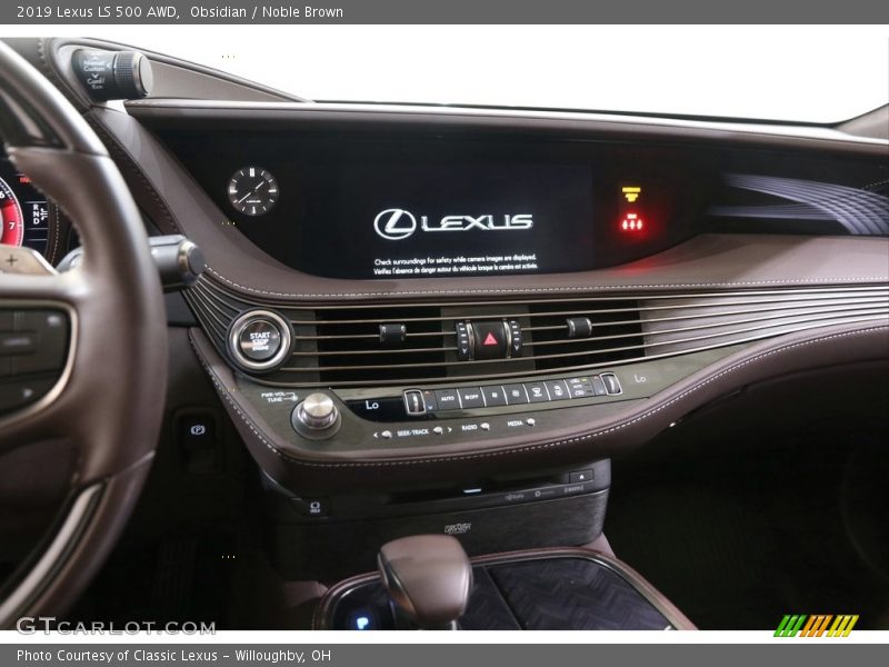 Obsidian / Noble Brown 2019 Lexus LS 500 AWD