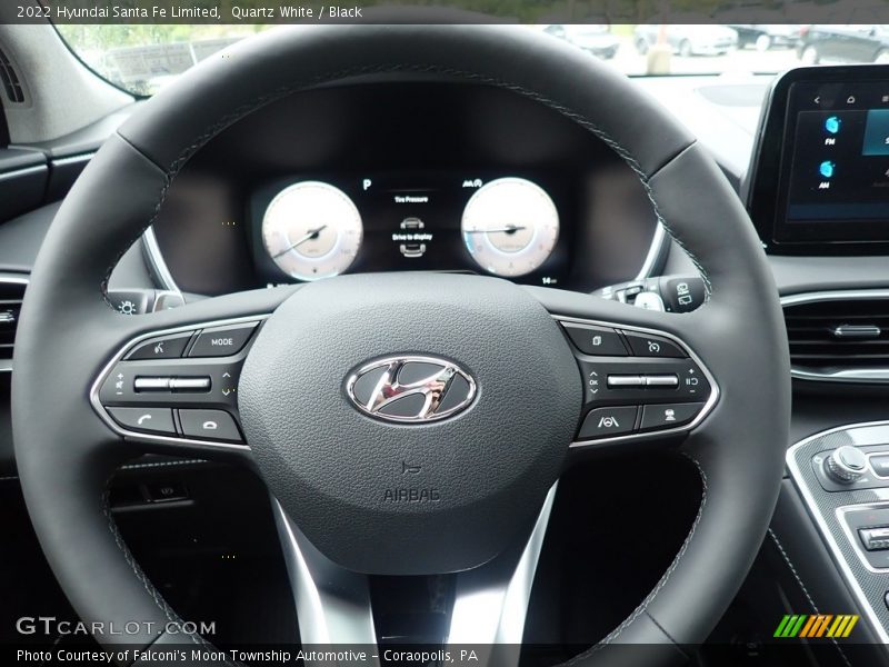 Quartz White / Black 2022 Hyundai Santa Fe Limited
