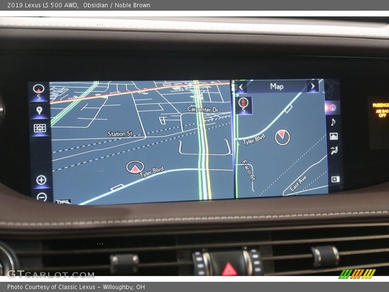 Obsidian / Noble Brown 2019 Lexus LS 500 AWD