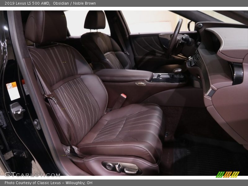 Obsidian / Noble Brown 2019 Lexus LS 500 AWD