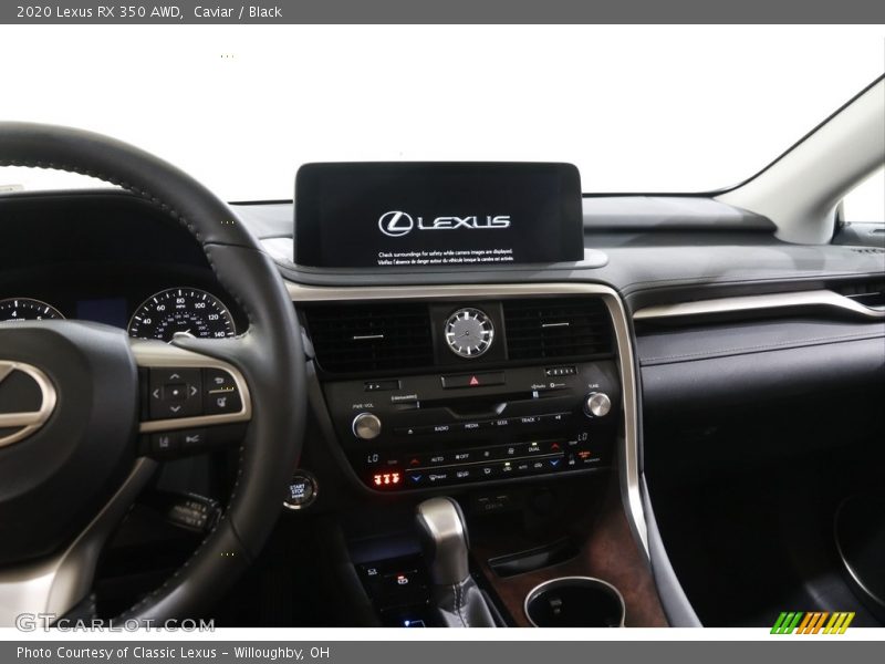 Controls of 2020 RX 350 AWD