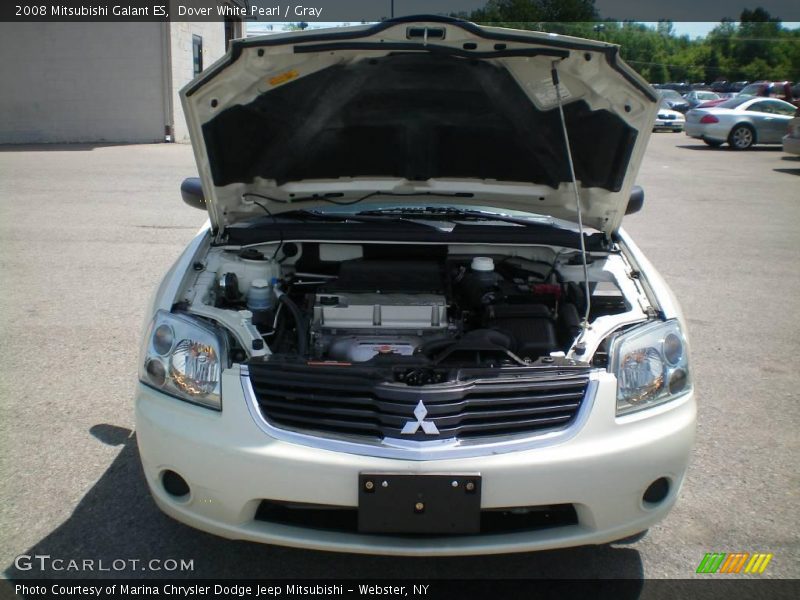 Dover White Pearl / Gray 2008 Mitsubishi Galant ES