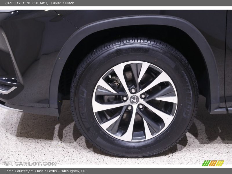 Caviar / Black 2020 Lexus RX 350 AWD