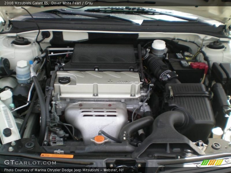 Dover White Pearl / Gray 2008 Mitsubishi Galant ES