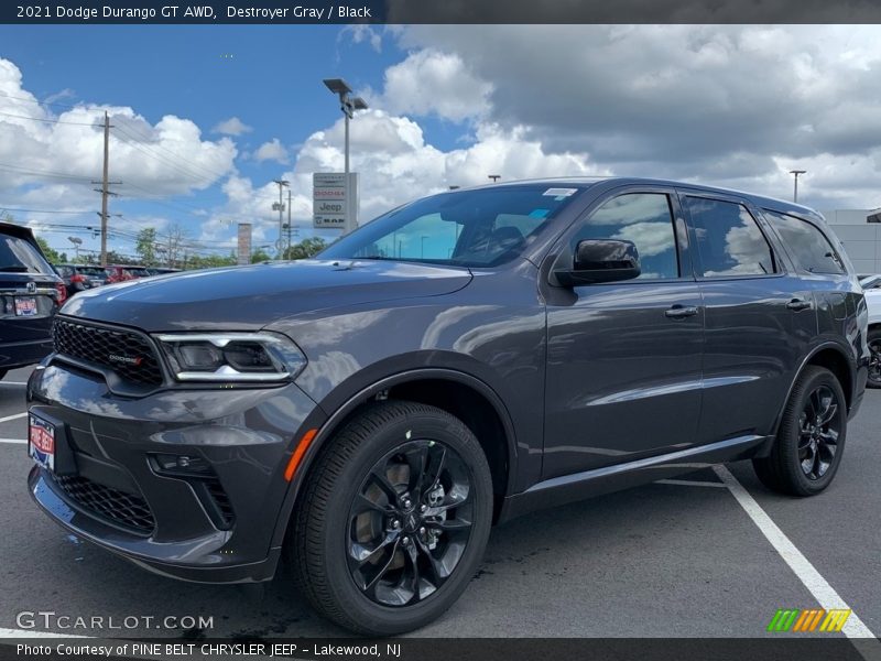 Destroyer Gray / Black 2021 Dodge Durango GT AWD