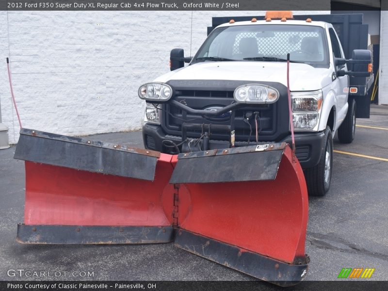 Oxford White / Steel 2012 Ford F350 Super Duty XL Regular Cab 4x4 Plow Truck