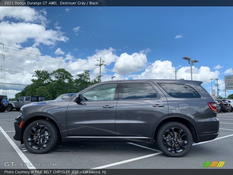 Destroyer Gray / Black 2021 Dodge Durango GT AWD