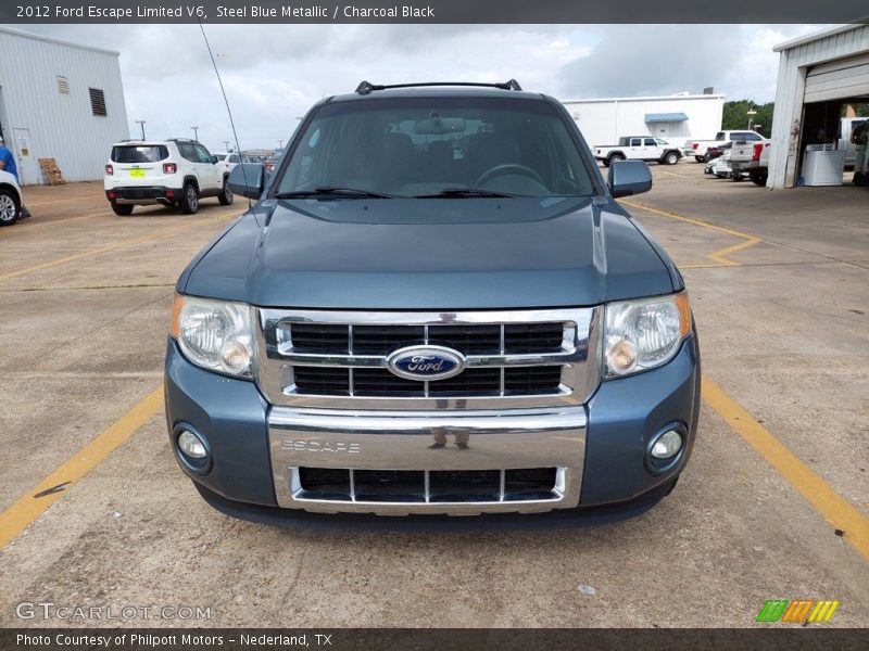 Steel Blue Metallic / Charcoal Black 2012 Ford Escape Limited V6