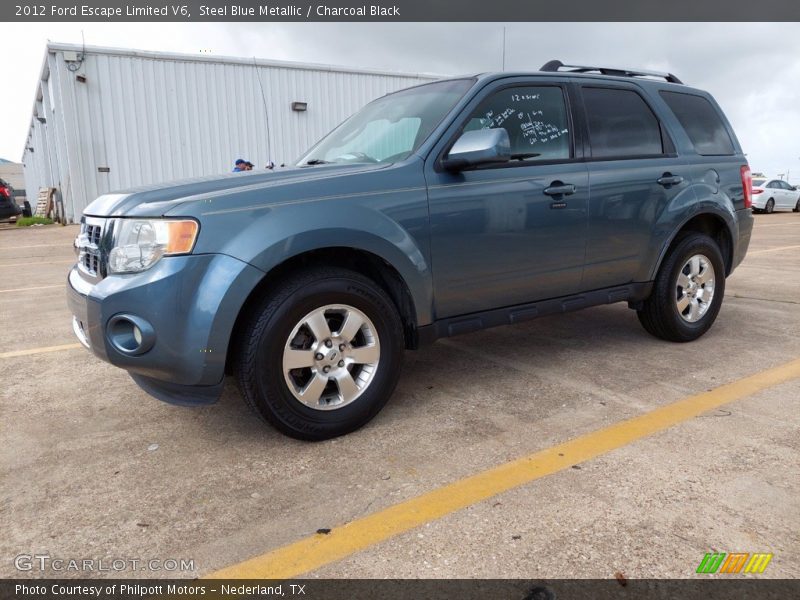 Steel Blue Metallic / Charcoal Black 2012 Ford Escape Limited V6