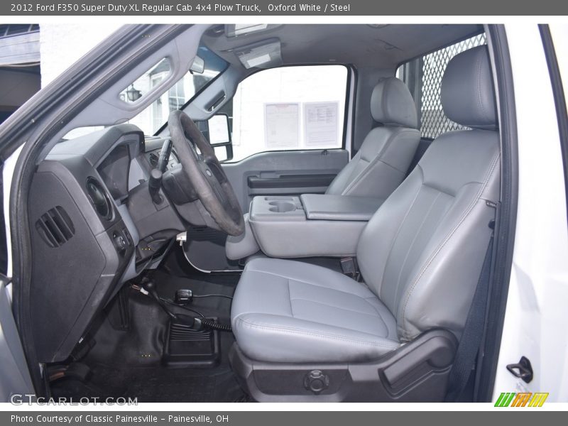  2012 F350 Super Duty XL Regular Cab 4x4 Plow Truck Steel Interior