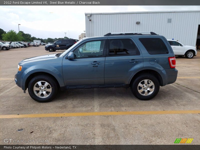 Steel Blue Metallic / Charcoal Black 2012 Ford Escape Limited V6