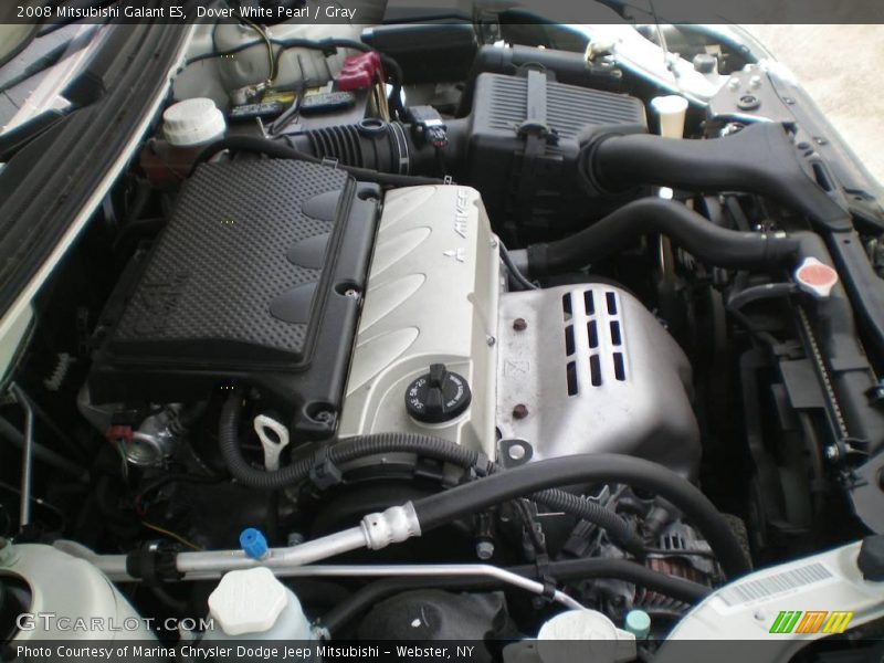 Dover White Pearl / Gray 2008 Mitsubishi Galant ES