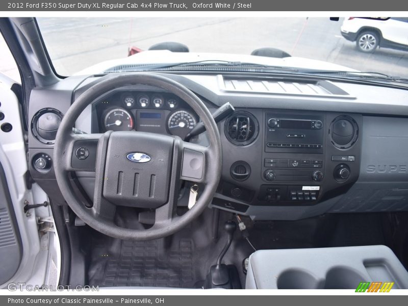 Dashboard of 2012 F350 Super Duty XL Regular Cab 4x4 Plow Truck