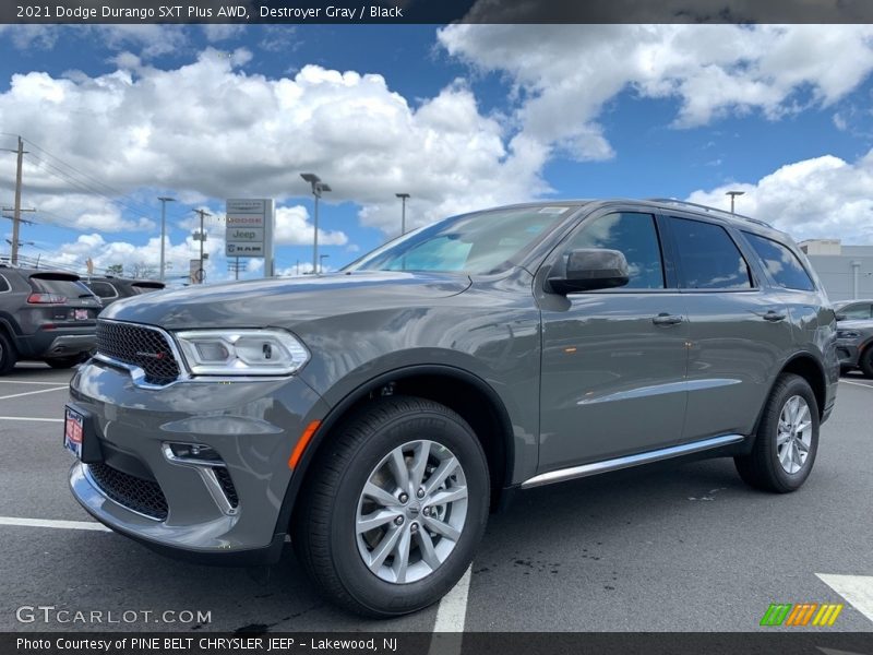 Destroyer Gray / Black 2021 Dodge Durango SXT Plus AWD