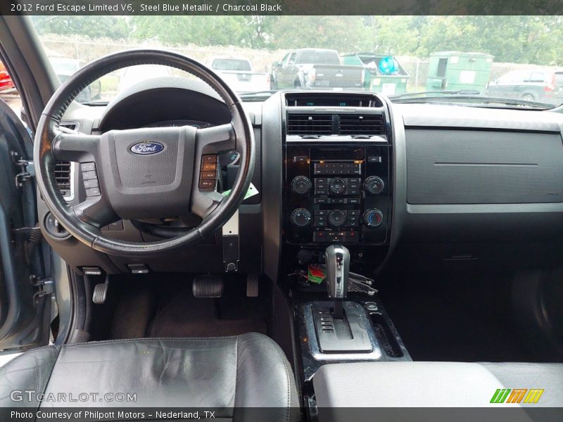 Steel Blue Metallic / Charcoal Black 2012 Ford Escape Limited V6