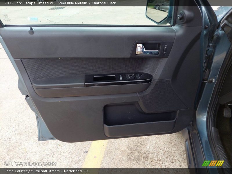 Steel Blue Metallic / Charcoal Black 2012 Ford Escape Limited V6