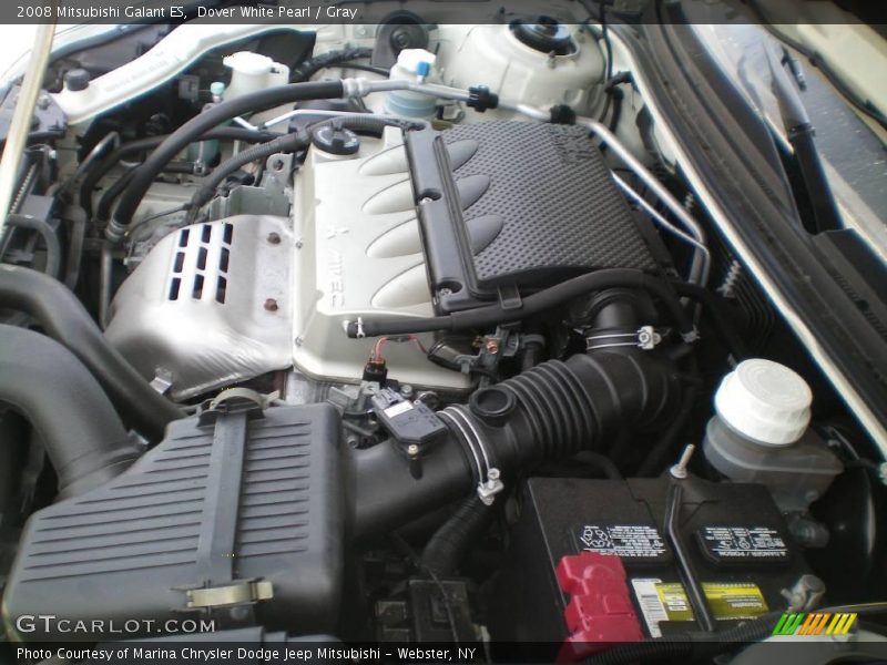 Dover White Pearl / Gray 2008 Mitsubishi Galant ES