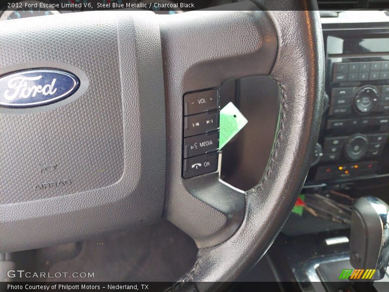 Steel Blue Metallic / Charcoal Black 2012 Ford Escape Limited V6
