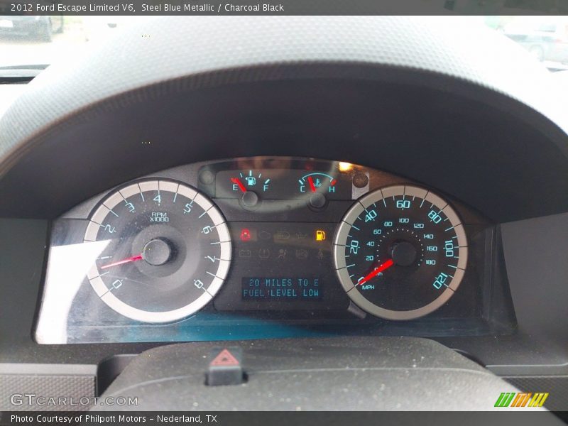 Steel Blue Metallic / Charcoal Black 2012 Ford Escape Limited V6