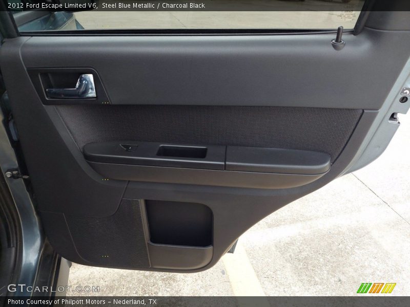 Steel Blue Metallic / Charcoal Black 2012 Ford Escape Limited V6
