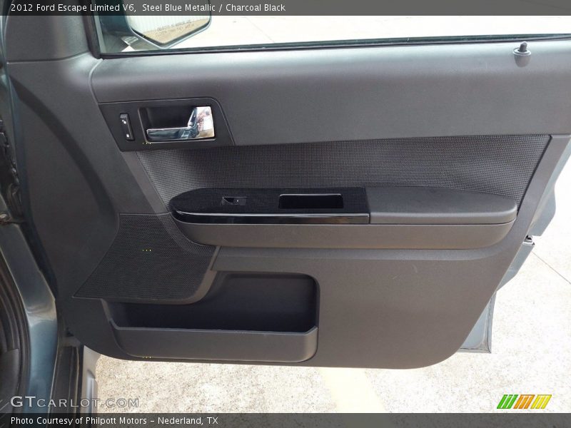 Steel Blue Metallic / Charcoal Black 2012 Ford Escape Limited V6
