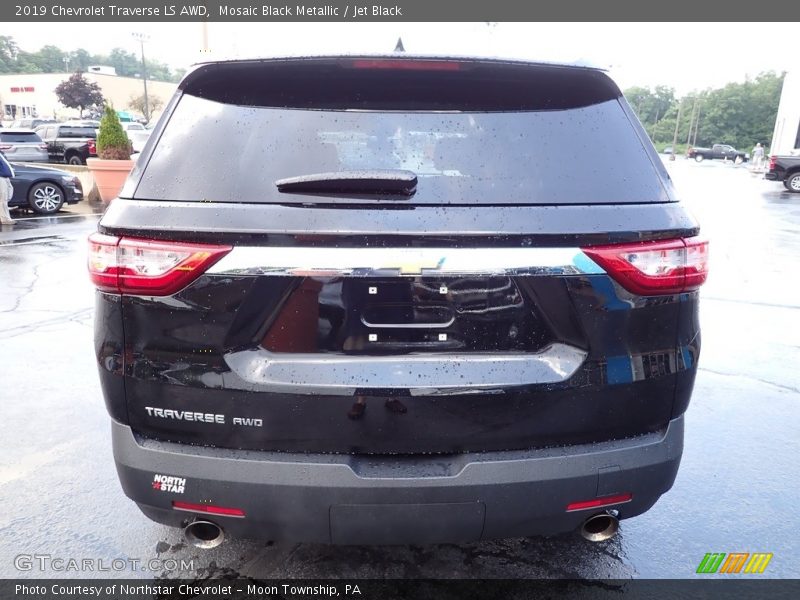 Mosaic Black Metallic / Jet Black 2019 Chevrolet Traverse LS AWD