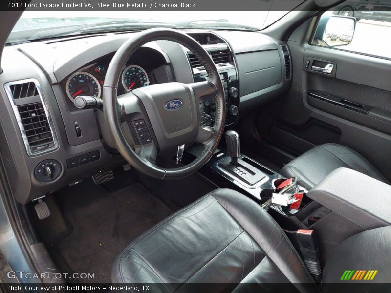 Steel Blue Metallic / Charcoal Black 2012 Ford Escape Limited V6