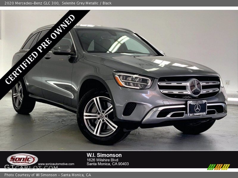 Selenite Grey Metallic / Black 2020 Mercedes-Benz GLC 300